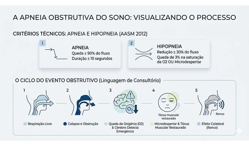 como acontece a apneia obstrutiva do sono