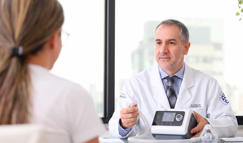 otorrino apresentando o CPAP